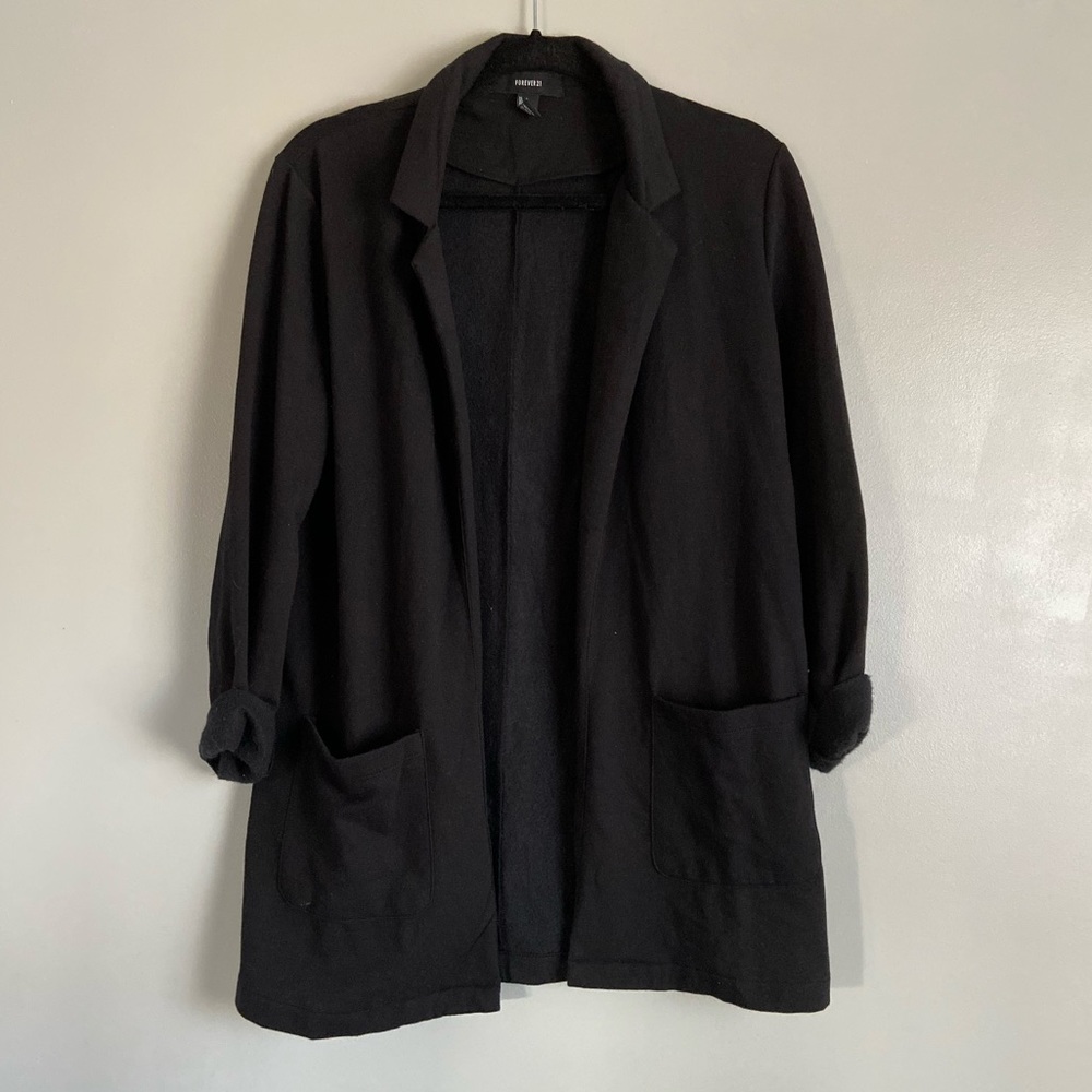 Black Cardigan Coat
